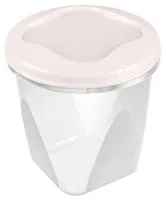 Банка Тондо 650мл с завинчивающейся крышкой Цвет:кремовая