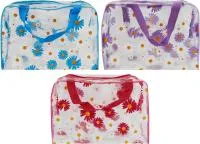 Косметичка Ромашки прозрачная Размер: 24х17х10см