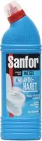 ЧС SANFOR WC 750мл гель для сантехники Антиналёт+Блеск Морской бриз