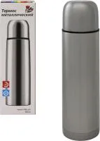термос, 0,5л, металлический, 6,9х6,9х24,4см