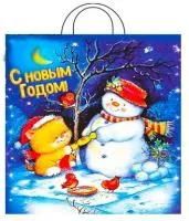 Пакет 38х42см 40мкм 10шт НГ ПНД с петлевой ручкой