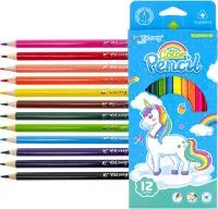 Карандаши цветные 12цв YALONG Единорог