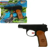 Игрушка Пистолет ИГРАЕМ ВМЕСТЕ водяной Макарова Размер: 20х20х3см