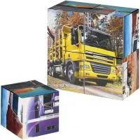 Игра развивающая Кубики 4шт Грузовики №2