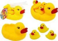 Игрушка для купания Животные - уточки-пищалки, в сетке 13,5х11х8,5см
