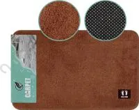 Коврик для ванной 50х80 цвет: коричневый