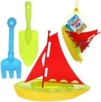 Игровой набор в песочнице Парусник 21х9х18см,3 предмета
