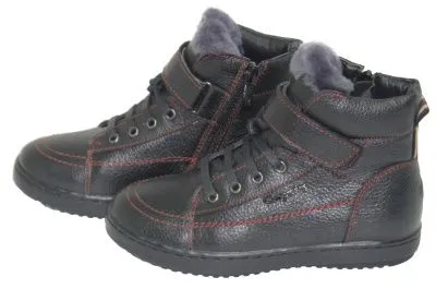 Ботинки для мальчиков зима (р.35 черный)