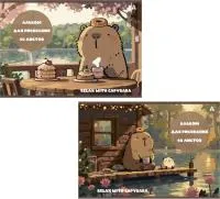 Альбом для рисования 40л ALINGAR Капибара