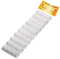 Нитки швейные 40м 10шт белые 		