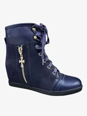 Ботинки для девочек демисезонные (р.33 синий)