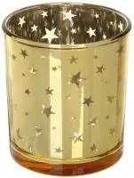 Подсвечник Звездопад 7х8см Золото