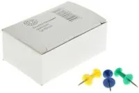 Кнопки канцелярские 50шт DOLCE COSTO силовые цветные