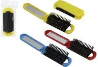 Расческа для волос Дорожная массажная 15х35мм складная с зеркалом прямоугольная 