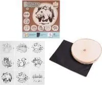 Игровой набор Выжигание по дереву Выжигание на спиле дерева (d150-160мм)