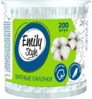 Ватные палочки EMILI Style 200шт банка