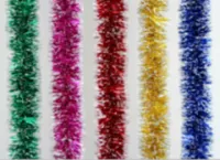 Мишура d5х200см с белыми кончиками 