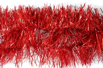 Мишура d12х180см Роскошная (Цвет: красный.)