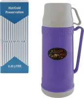 термос, 450мл, со стеклянной колбой, фиолетовый
