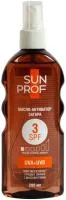 Масло-активатор для загара SUNPROF 200мл 3SPF низкая степень защиты