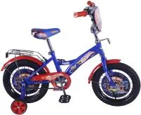 Велосипед 14" Hot Wheels GW-тип страховочные колеса, сине-красный