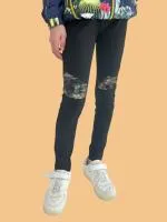 Брюки для девочки цвет: черный Deloras