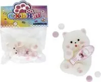 Игрушка антистресс Котик с рыбкой, сквиш, 10х6см