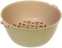 дуршлаг segreto, 220х230х100мм, пластиковый, оливковый