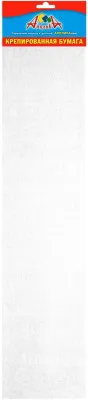 Бумага креповая 50х250см АППЛИКА  (0307-31 белый )