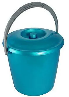 Ведро Соло 10л с крышкой (бирюза // С633К)