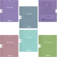 Тетрадь 12л клетка ХАТБЕР Color Set MIX