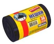 Мешки для мусора АВИКОМП 30л 100шт черные рулон