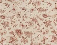 Бумага упаковочная Цветы 70х100см, плотность 80гр Цвет: розовый