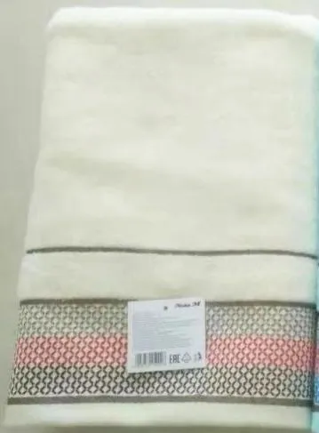 Полотенце махровое 33х74см вес 100 г плотность 410 г/м2 100% хлопок