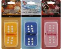 Ароматизатор Atmix ИГРАЛЬНЫЕ КУБИКИ текстильный подвесной для авто