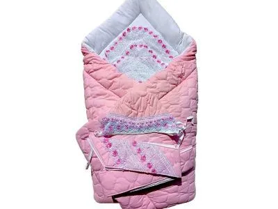 Комплект на выписку 9-пр.с отд. круж.14Б24 (розовый)