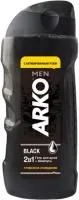 Гель для душа+шампунь ARKO MEN 2в1 Black 260мл			
