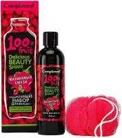 Подарочный набор жен COMPLIMENT №1560 Delicious Beauty Shake Малиновый смузи (Пена д/ванны+мочалка)