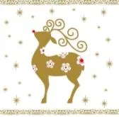 Салфетки бумажные NataM 20шт 22х22см 3-х слойные 