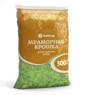 Крошка БИО-МАСТЕР мраморная 500г (зеленая)