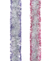 Мишура d5х200см с белыми кончиками 