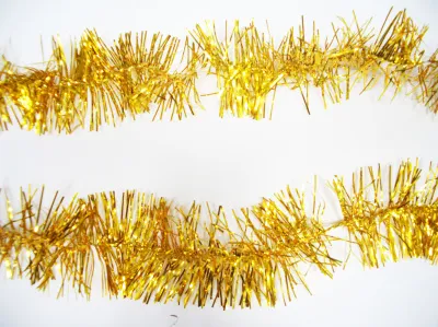 Мишура d7х200см Классика с длинным ворсом  (цв.золото)