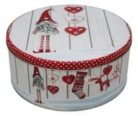 Банка жестяная 1700мл Сказочный гном, круглая, средняя Размер: d167х78мм 