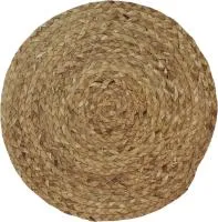 Коричневая салфетка подставочная из бамбука плетеная 38см