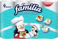 Полотенца бумажные FAMILIA 4шт 2-х слойные