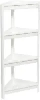 Этажерка VIKEA угловая 4-х ярусная белая