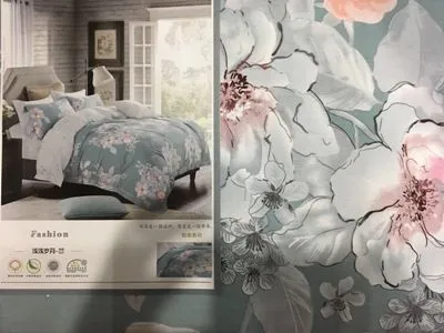 Комплект постельного белья 2.0сп ЕВРО 100% сатин в п/у