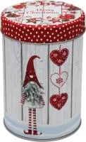 Банка жестяная 800мл Сказочный гном, круглая, средняя Размер: d89х132мм 