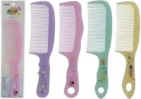 Расческа для волос Зверята 207х52мм классическая с ажурной ручкой пластик