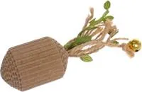 Игрушка для кошек Когтеточка Цап-Цап валик с бубенчиком Цвет: коричневый